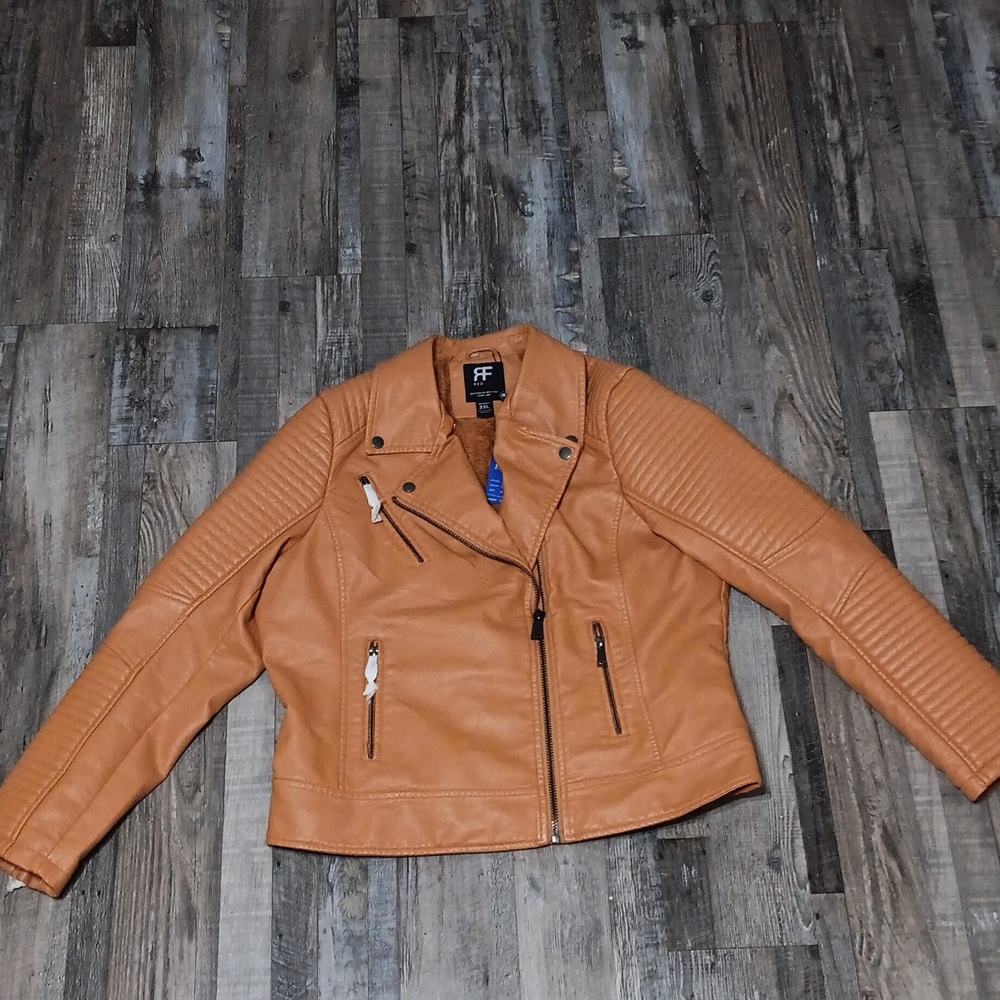 Brand‎ New RED FOX Ladies Vegan Fashion Biker Coat/Jacket